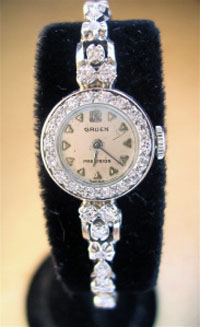 Gruen ladies diamond watch 1948